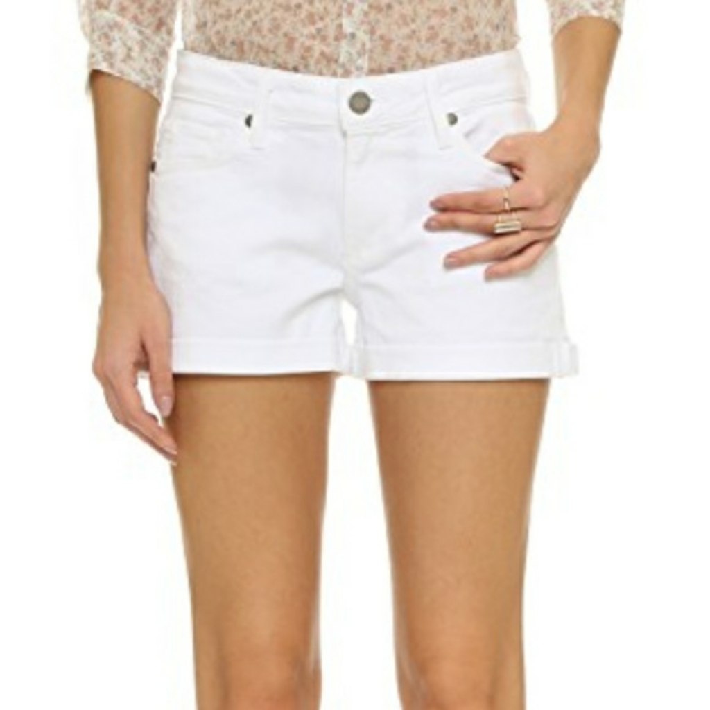 Paige White Cuffed Shorts Paige White Cuffed Shorts